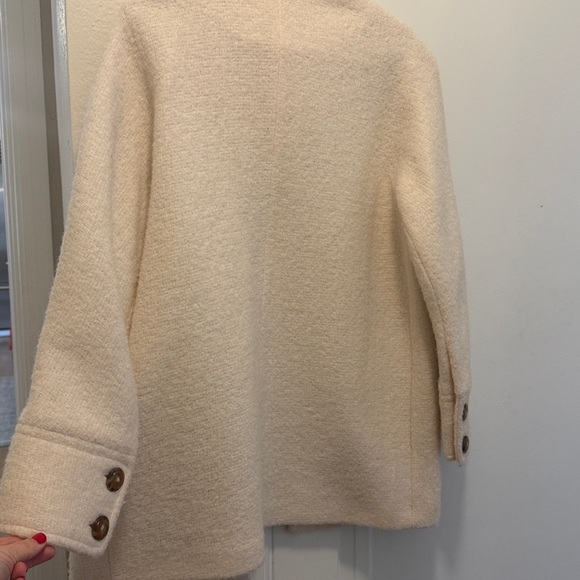 Sezane Paola Coat in ecru size 36 - Picture 4 of 9